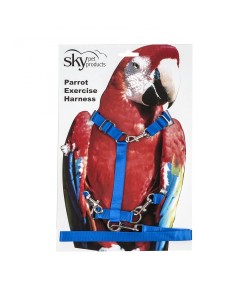 Adventure Bound Parrot Exercise Harness Medium Blue